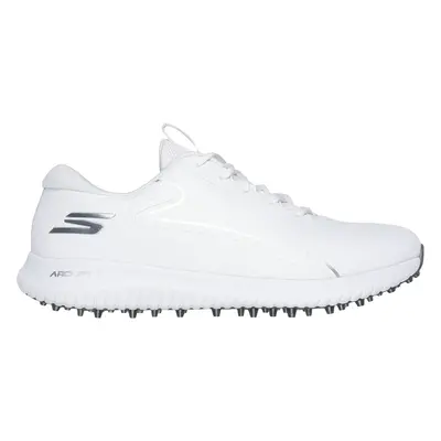 Skechers Men's GO GOLF Max Golf Shoes in White/Silver, Size | Textile/Synthetic, Arch Fit