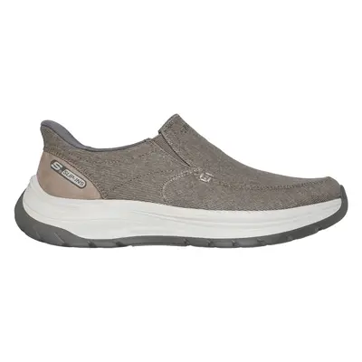 Skechers Men's Slip-ins Relaxed Fit: Decklan - Gulliver Sneaker in Taupe, Size | Textile, Vegan