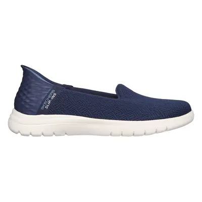 Skechers Women's Slip-ins: On-the-GO Flex - Astonish Sneaker in Navy Blue, Size | Textile/Synthe