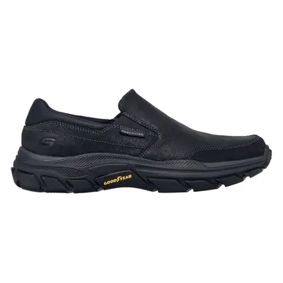 Skechers Men's Relaxed Fit: Respected - Calum Slip-On Shoes in Black, Size | Leather/Synthetic/T