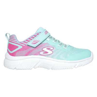 Skechers Girls GO RUN - Fierce Flash Sneaker in Aqua/Pink, Size | Textile/Synthetic, Machine Was