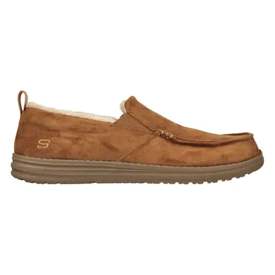 Skechers Men's Relaxed Fit: Melson - Willmore Slip-On Shoes in Tan, Size | Textile