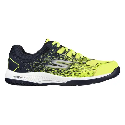 Skechers Men's Viper Court - Pickleball Sneaker in Yellow/Navy Blue, Size | Synthetic/Textile, V