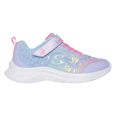 Skechers Girls Jumpsters 2.0 - Butterfly Flush Sneaker in Lavender, Size | Synthetic/Textile