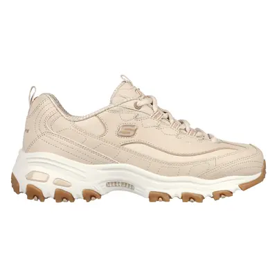 Skechers Women's D'Lites - Good Neutral Sneaker in Natural, Size | Leather/Synthetic/Textile