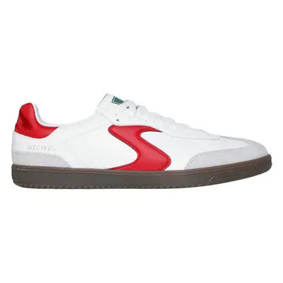 Skechers Men's Hotshot - Pyke Sneaker in White/Red, Size | Synthetic/Leather