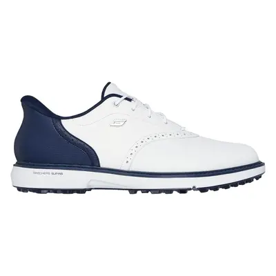 Skechers Men's Slip-ins: GO GOLF Prestige SL Golf Shoes in White/Navy Blue, Size | Leather/Synth