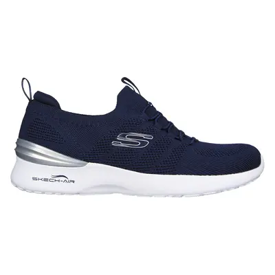 Skechers Women's Skech-Air Dynamight - Perfect Steps Sneaker in Navy Blue/Silver, Size | Textile