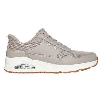 Skechers Men's Slip-ins: Uno - Banksia Sneaker in Taupe, Size | Synthetic/Textile