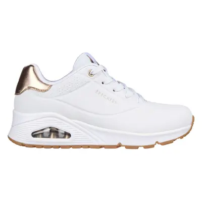 Skechers Women's Uno - Golden Air Wedge in White, Size | Synthetic/Textile