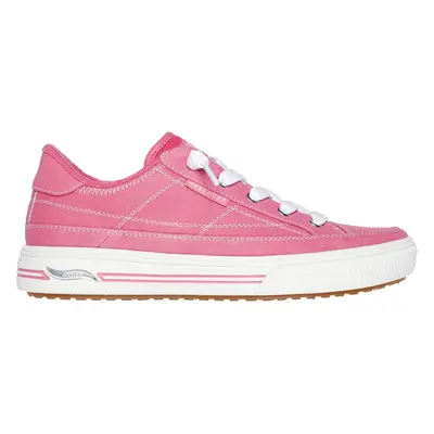 Skechers Women's Arch Fit Arcade - Arcata Sneaker in Pink, Size | Textile, Vegan, Machine Washab