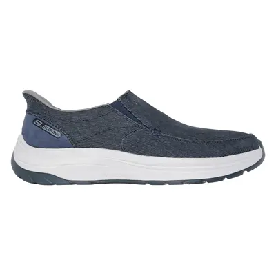 Skechers Men's Slip-ins Relaxed Fit: Decklan - Gulliver Sneaker in Navy Blue, Size | Textile, Ve