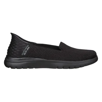 Skechers Women's Slip-ins: On-the-GO Flex - Astonish Sneaker in Black, Size | Textile/Synthetic,