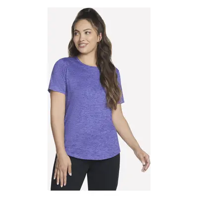 Skechers Women's GO DRI SWIFT T-Shirt in Dark Purple, Size | Polyester/Spandex