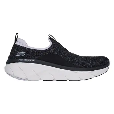 Skechers Women's Relaxed Fit: D'Lux Walker 2.0 - Bold State Slip-On Shoes in Black/Lavender, Siz