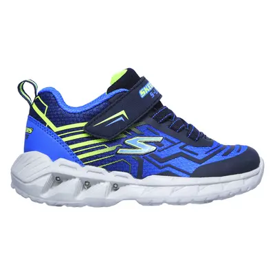 Skechers Lights: Magna-Lights - Bozler Sneaker in Navy Blue/Blue, Size | Textile/Synthetic