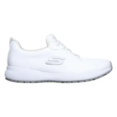 Skechers Women's Work: Squad SR Sneaker in White, Size | Textile/Synthetic