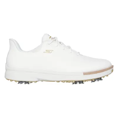 Skechers Women's GO GOLF Jasmine Golf Shoes in White/Gold, Size | Synthetic/Textile