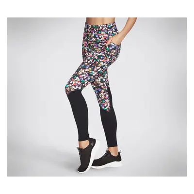 Skechers Women's Escape Print High-Waisted Legging in Black, Size