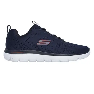 Skechers Men's Summits - Torre Sneaker in Navy Blue/Red, Size | Textile/Synthetic, Vegan, Machin