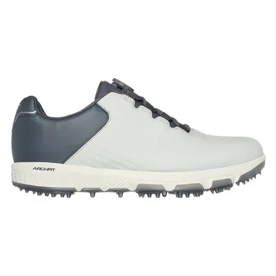 Skechers Men's GO GOLF PRO SL - Twist Golf Shoes in Light Gray/Charcoal, Size | Leather/Syntheti