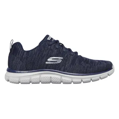 Skechers Men's Track - Front Runner Sneaker in Navy Blue/Gray, Size | Textile/Synthetic, Machine