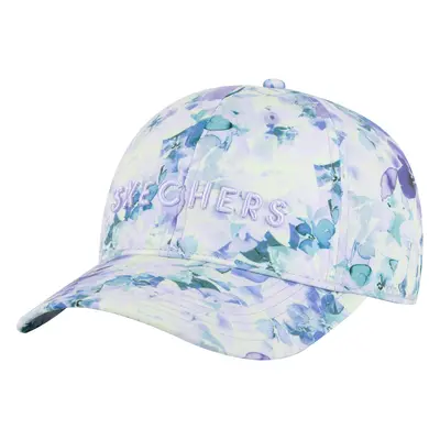 Skechers Women's Seascape Floral Hat in Purple/Turquoise | Polyester/Spandex