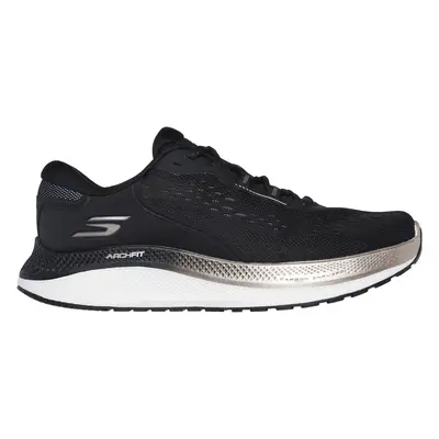 Skechers Women's GO RUN Persistence Sneaker in Black/Rose Gold | Textile/Synthetic, Vegan, Arch 