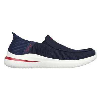 Skechers Men's Slip-ins: Delson 3.0 - Cabrino Sneaker in Navy Blue, Size | Textile/Synthetic, Ve