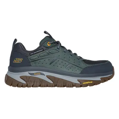 Skechers Men's Waterproof: Arch Fit Road Walker - Vernal Sneaker in Green, Size | Leather/Synthe