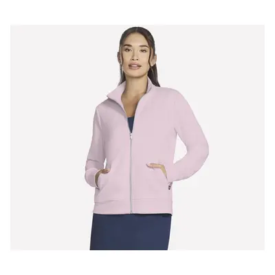 Skechers Women's The Hoodless Hoodie GO WALK Everywhere Jacket in Lilac, Size | Polyester