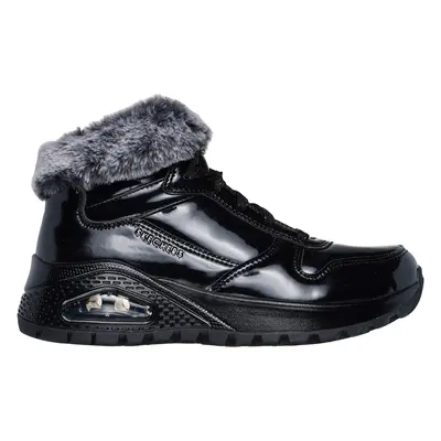 Skechers Women's Uno Rugged - Fiesty Winter Sneaker in Black, Size | Synthetic/Textile