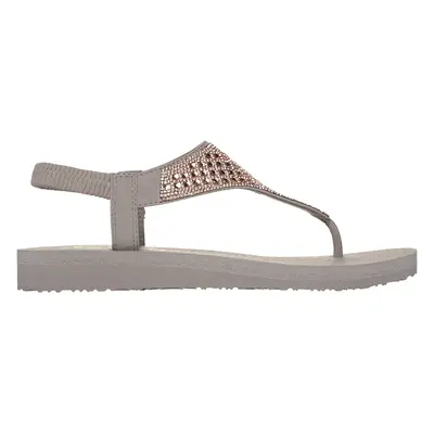 Skechers Women's Meditation - Rockstar Sandals in Taupe, Size | Synthetic, Vegan