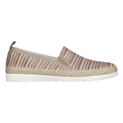 Skechers Women's BOBS Flexpadrille 3.0 - Serene Sweetie Slip-On Shoes in Taupe, Size | Textile, 