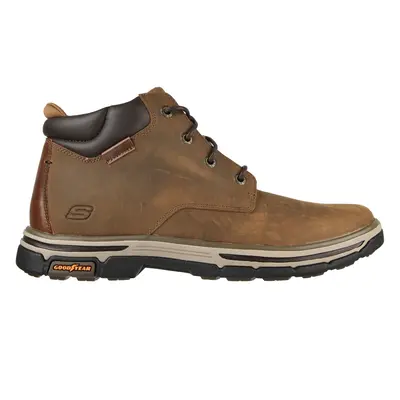 Skechers Men's Relaxed Fit: Segment 2.0 - Brogden Boots in Desert Brown, Size | Leather/Syntheti