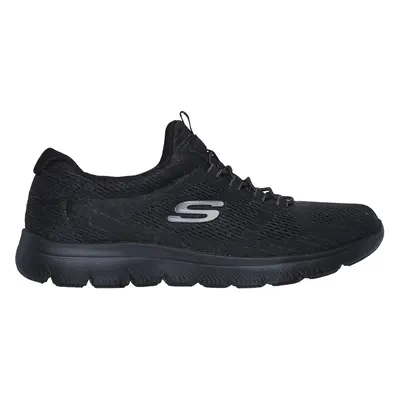 Skechers Women's Summits - Fun Flair Sneaker in Black, Size | Textile/Synthetic, Vegan, Machine 