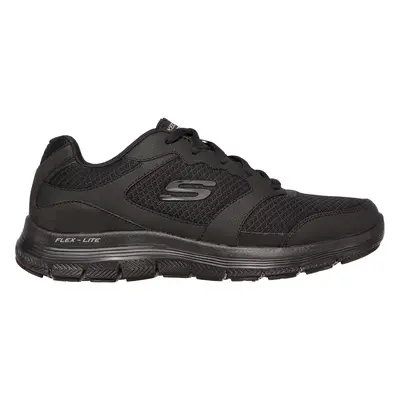 Skechers Men's Flex Advantage 4.0 Sneaker in Black, Size | Leather/Textile/Synthetic