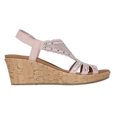 Skechers Women's Beverlee - Dazzling Charm Sandals in Blush Pink, Size | Synthetic/Textile, Vega