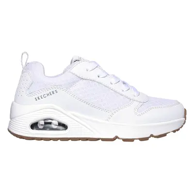 Skechers Boy's Uno - Powex Sneaker in White, Size | Synthetic/Textile