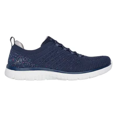 Skechers Women's Virtue - Show Runner Sneaker in Navy Blue, Size | Textile/Synthetic, Vegan, Mac