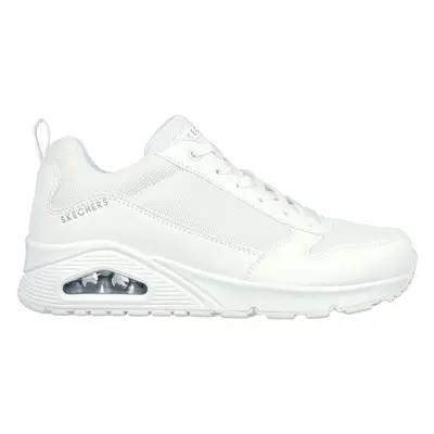 Skechers Women's Uno - Inside Matters Sneaker in White, Size | Synthetic/Textile