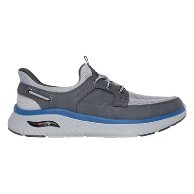 Skechers Men's Slip-ins Relaxed Fit: Arch Fit Crosser - Dermot Sneaker in Gray, Size | Leather/T