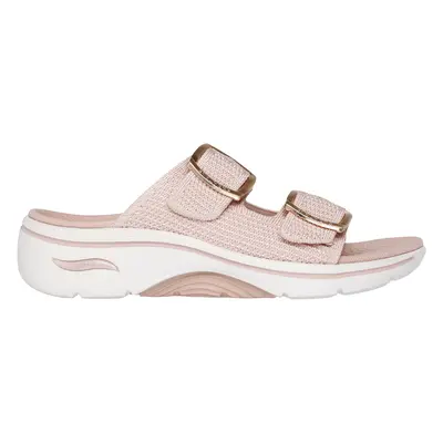 Skechers Women's GO WALK Arch Fit 2.0 Sandal - Chloe Sandals in Blush Pink, Size | Textile/Metal