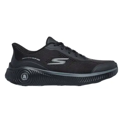 Skechers Men's Slip-ins: GO RUN Anywhere Sneaker in Black, Size | Synthetic/Textile, Vegan, Arch