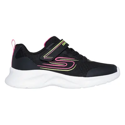 Skechers Girls Dynamatic - Nonstop Speed Sneaker in Black/Hot Pink, Size | Textile/Synthetic, Ma