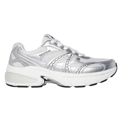 Skechers Men's Shadow - Stellar Sneaker in Silver, Size | Synthetic/Textile