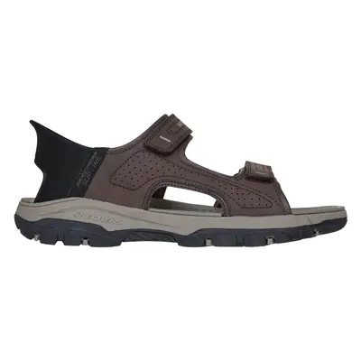 Skechers Men's Slip-ins Relaxed Fit: Tresmen - Reece Sandals in Chocolate, Size | Synthetic/Text