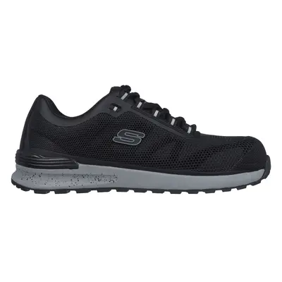 Skechers Men's Work: Bulklin Comp Toe Sneaker in Black, Size | Synthetic/Textile