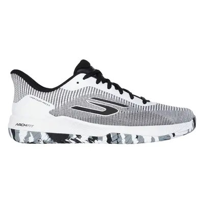 Skechers Men's Viper Court Pro 2.0 Sneaker in White/Black, Size | Synthetic/Textile, Arch Fit