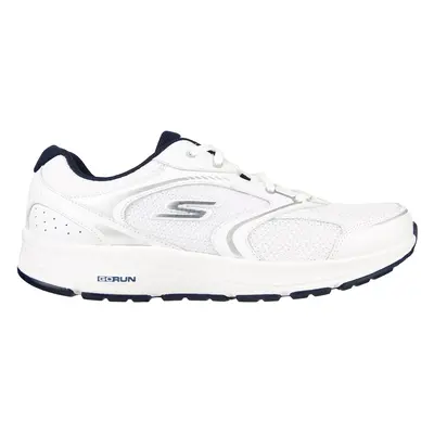 Skechers Men's GO RUN Consistent - Specie Shoes in White/Navy Blue, Size | Leather/Textile